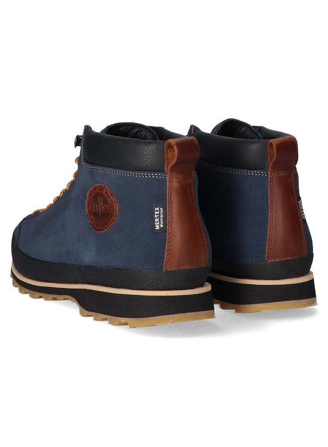 Lomer Bio Naturale mid mtx blauw wandelschoenen uni