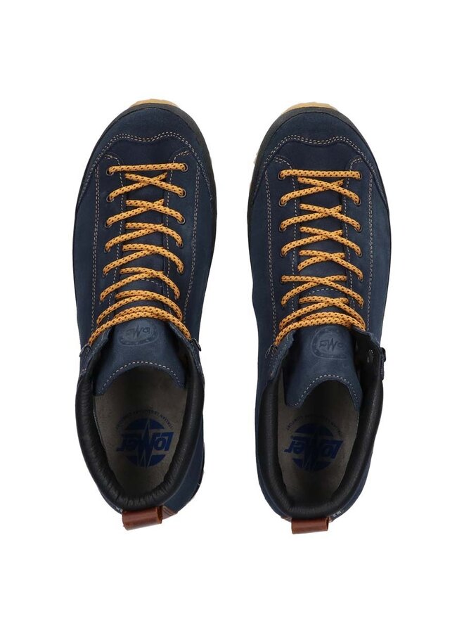 Lomer Bio Naturale mid mtx blauw wandelschoenen uni
