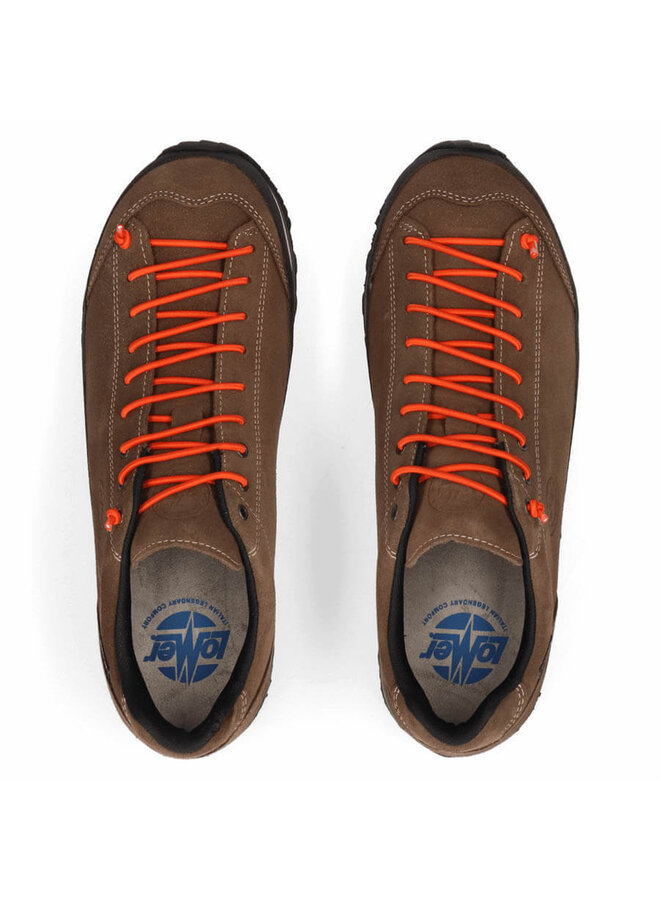 Lomer Bio Naturale MTX low bruin oranje wandelschoenen uni