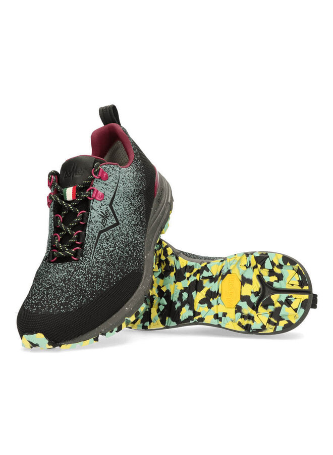 Lomer Spider Ultra MTX  zwart groen wandelschoenen uni