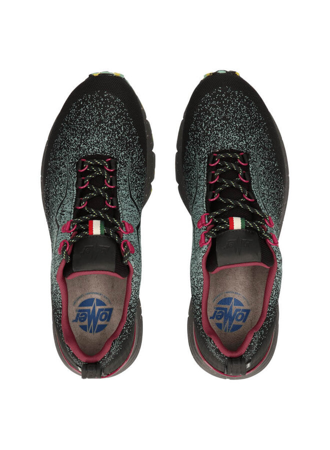 Lomer Spider Ultra MTX  zwart groen wandelschoenen uni