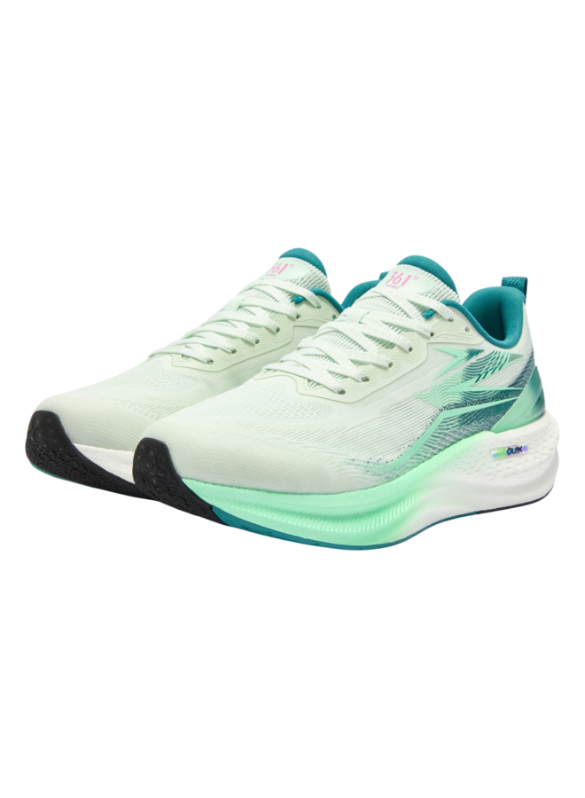 361 Spire CQT wit groen hardloopschoenen heren