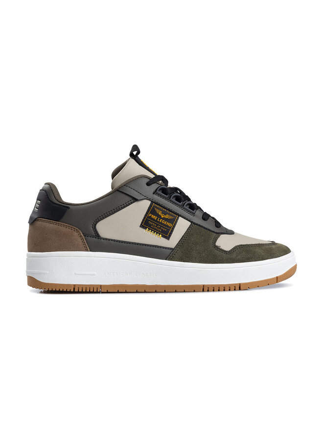 Gobbler beige groen sneakers heren