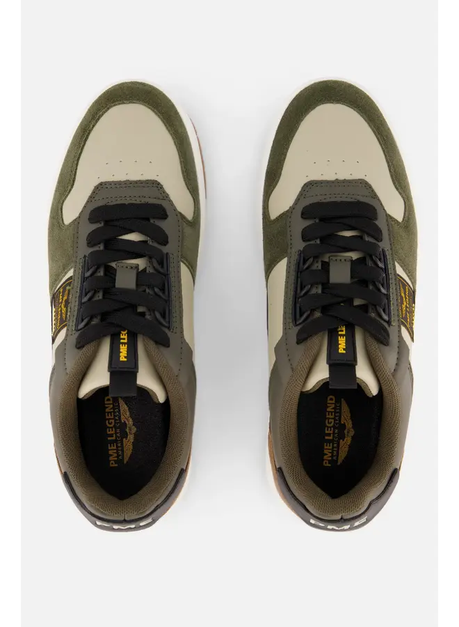 PME Legend Gobbler beige groen sneakers heren