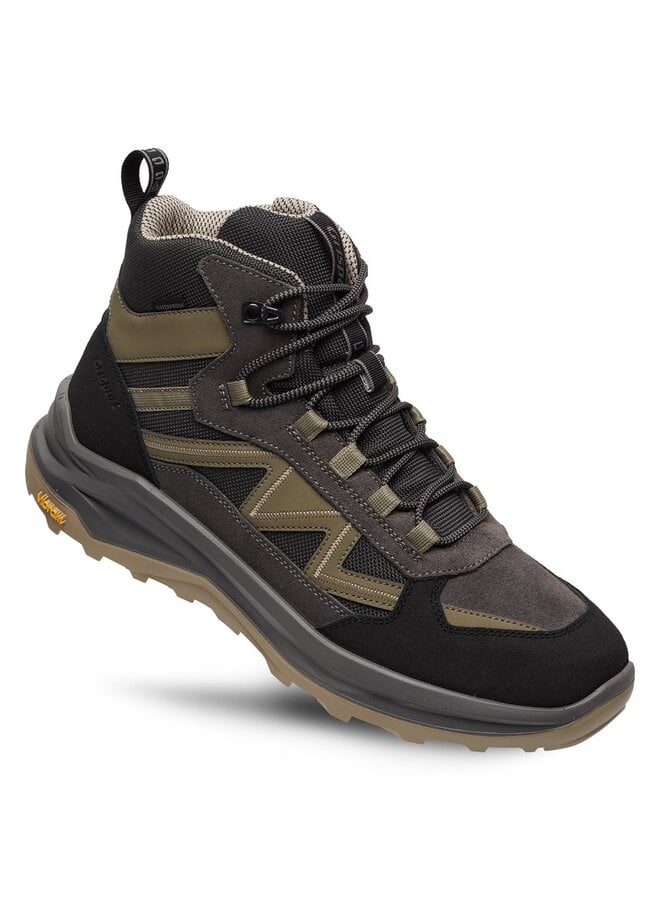 Swift Mid grijs beige wandelschoenen uni (a)