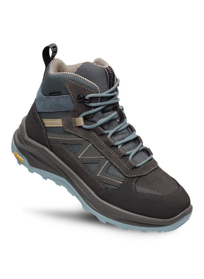 Swift Mid grijs blauw wandelschoenen uni (a)