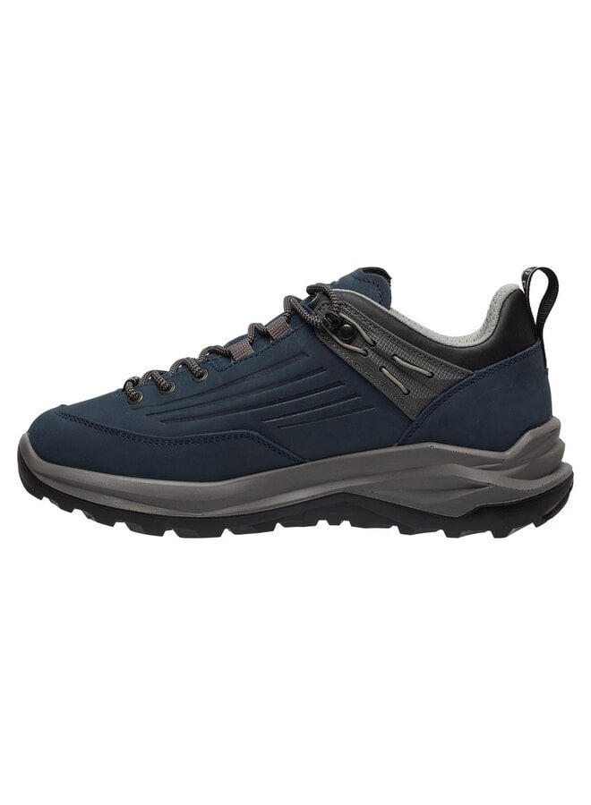 Grisport Outlander low blauw zwart wandelschoenen uni