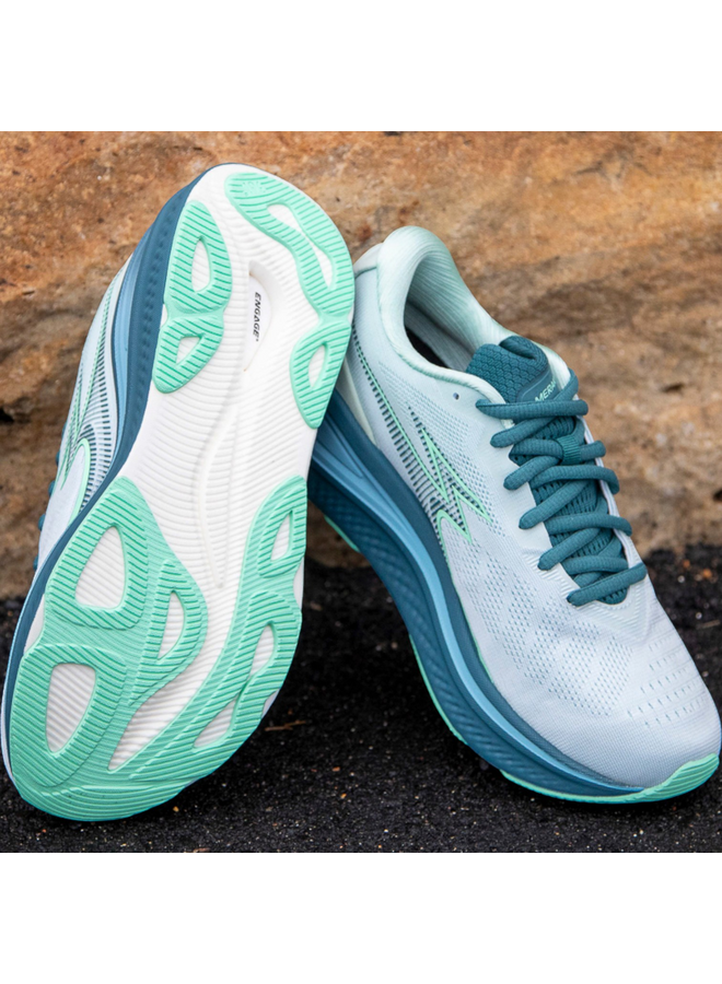 361 Meraki 7 wit groen hardloopschoenen dames