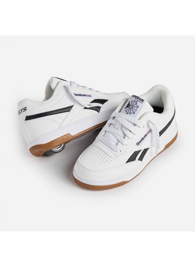 Heelys Reebok Club C wit zwart kids