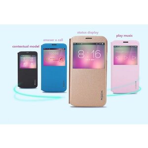 Samsung Galaxy S5 i9600 PU Leather Phone Case With View Window, sleeping wake up function is available(Assorted Colors,Freeshipping)