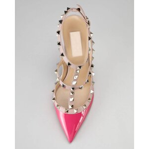 Leather Women's Shoes Stiletto Heel Pumps WithRivet Women's Party Shoes(Assorted Colors)