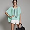 The New Autumn 2014 Womens Solid Color Sheer Chiffon 1/2 Length Sleeve Shirts Hotsale