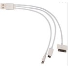 3 in 1 USB Charger 8 Pin + Dock Connector + Micro USB Cable