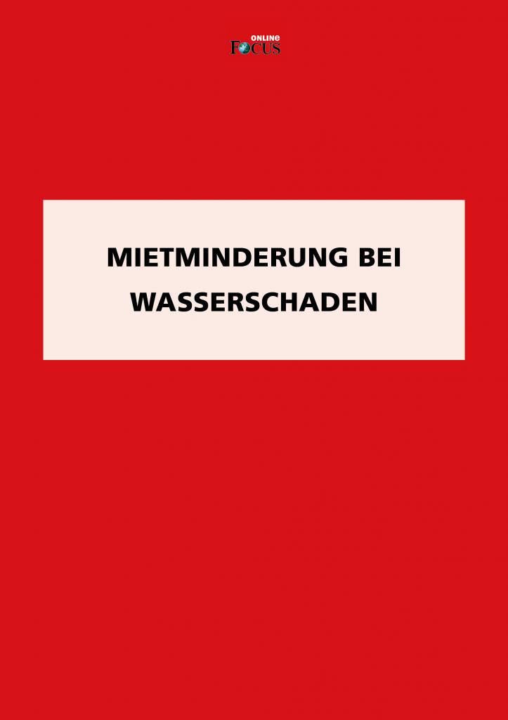 Vorlage für eine Mietminderung bei Wasserschaden - FOCUS ...