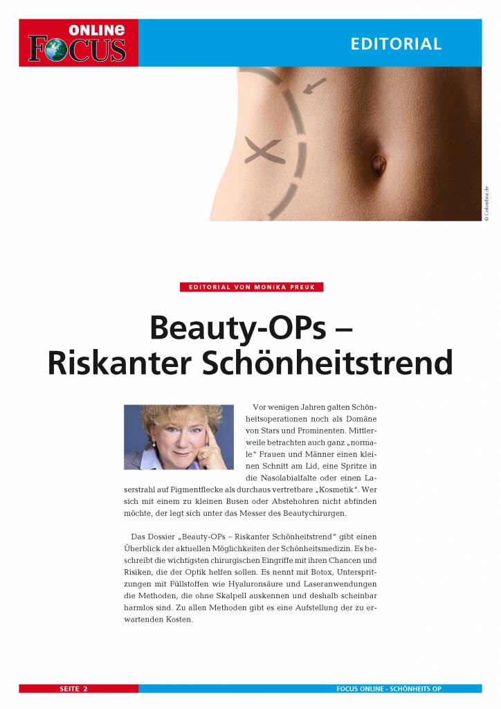 Schonheits Ops Ratgeber Focus Online Pdf Shop