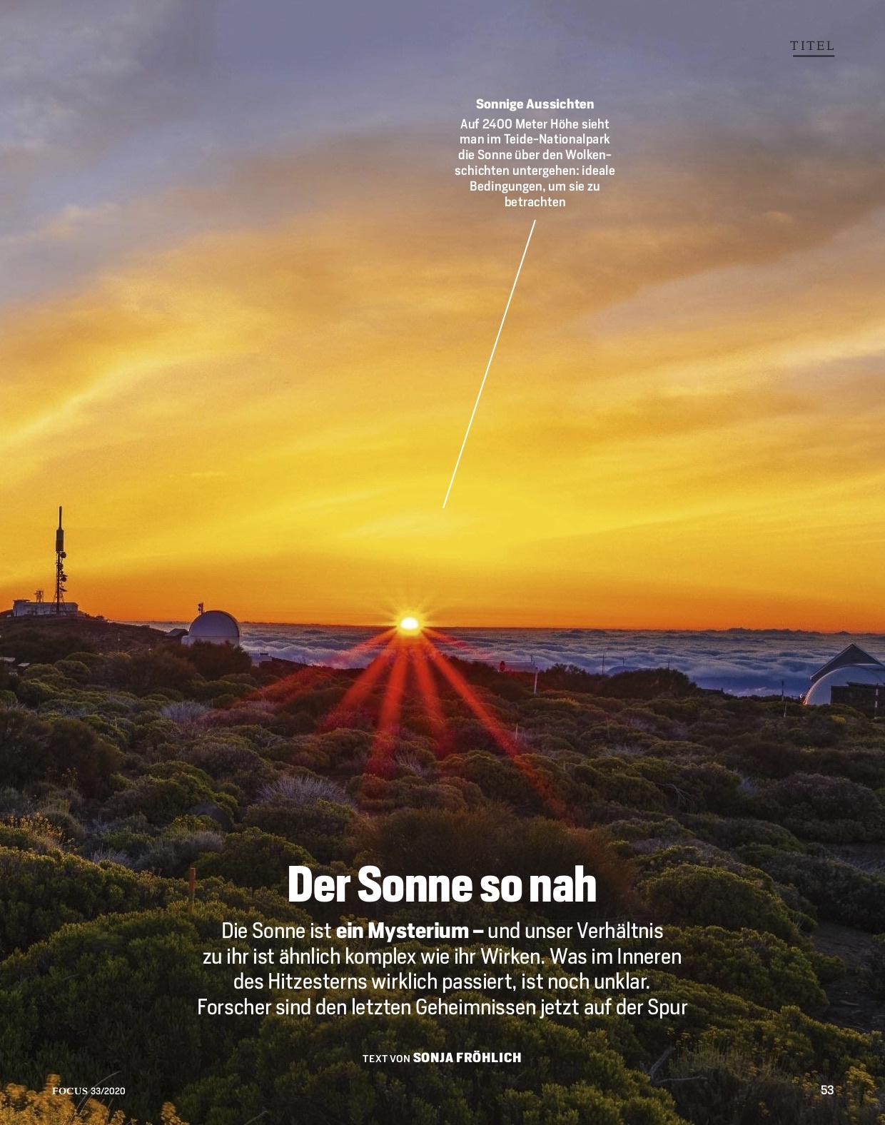 FOCUS Magazin FOCUS Magazin - Der Sonne so nah
