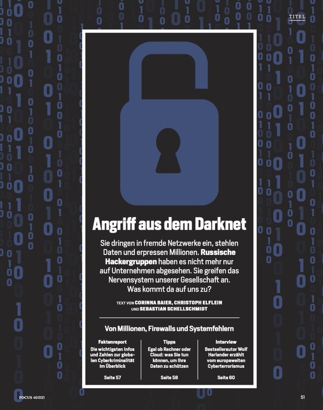 FOCUS Magazin FOCUS Magazin - Angriff aus dem Darknet