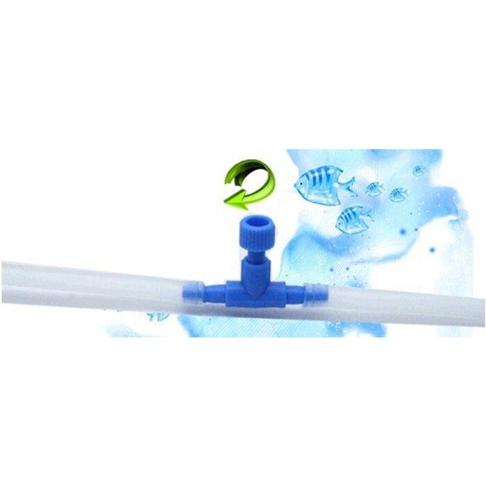 Onlineaquarium spullen Kraan voor luchtslang 4mm