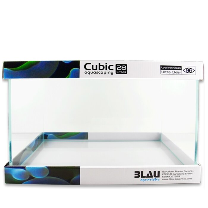 BLAU aquaristic BLAU nano cubic aquascaping 28L