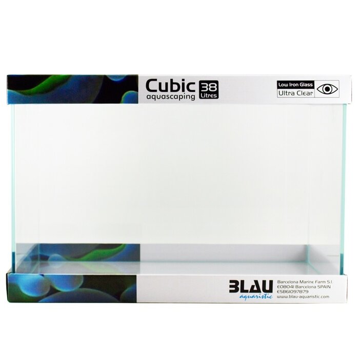 BLAU aquaristic BLAU cubic aquascaping 38L