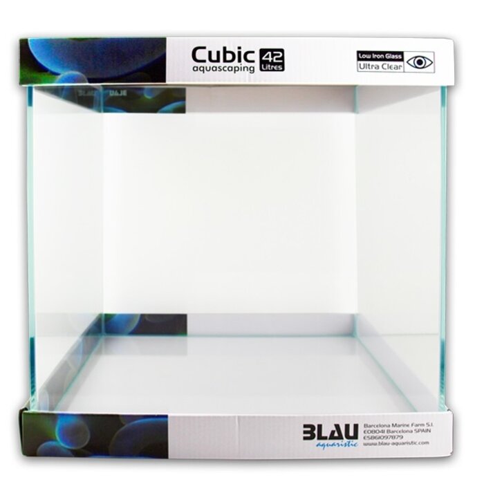 BLAU aquaristic BLAU cubic aquascaping 42L