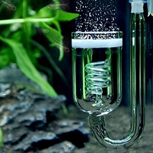 gekruld makkelijk te gebruiken Dwars zitten HS Aqua CO2 diffuser met bellenteller | van Glas - Onlineaquariumspullen