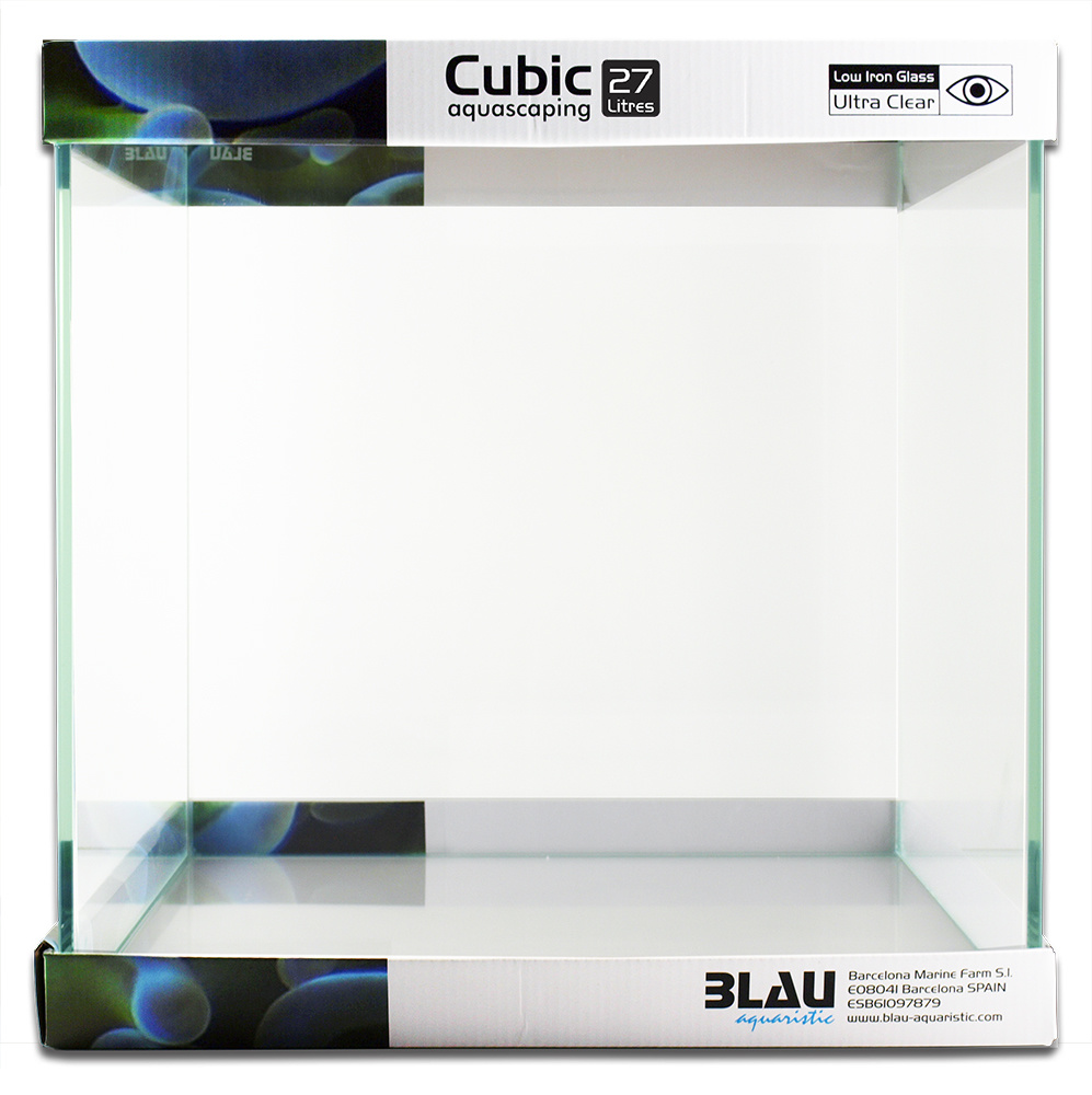BLAU aquaristic BLAU cubic aquascaping 27L