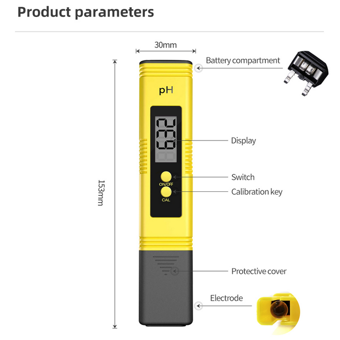 Onlineaquarium spullen PH Meter