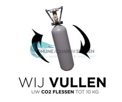 Onlineaquarium spullen CO2 fles vullen