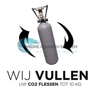 Landelijk kleding stof Ondoorzichtig CO2 fles vullen Drachten of via Verzending - Onlineaquariumspullen