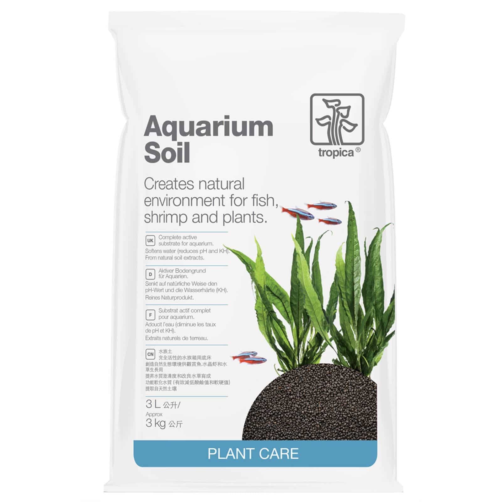Schuur Transparant Rondsel Tropica Aquarium Soil | Ph Verlagende Aquarium Bodem - Onlineaquariumspullen