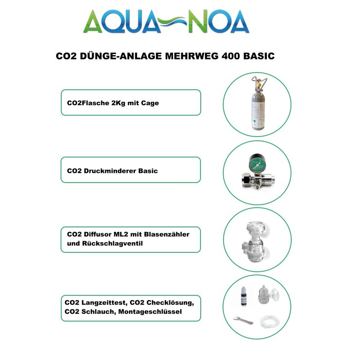 Aqua-Noa CO2 set 400 refillable basic (M)
