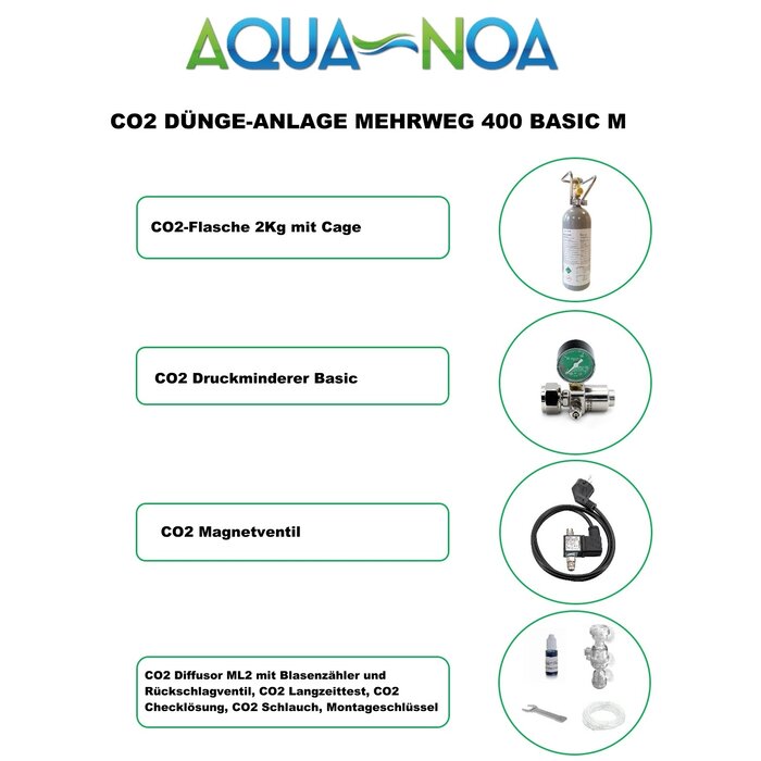 Aqua-Noa CO2 set 400 refillable basic (M)