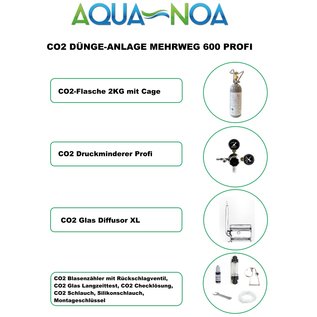 Aqua-Noa CO2 Set 600 nachfüllbar Profi (M)