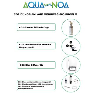 Aqua-Noa CO2 set 600 refillable Profi (M)