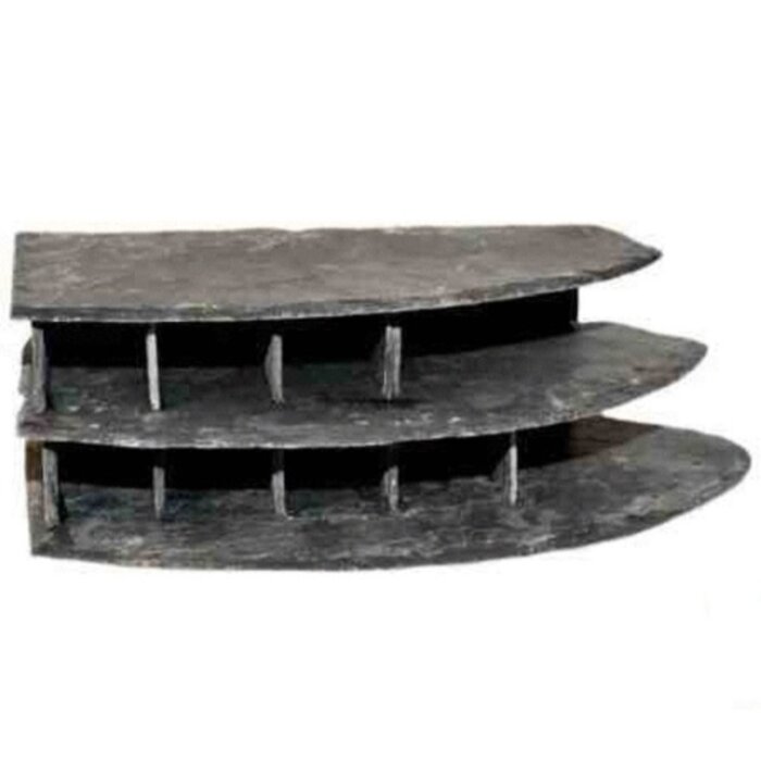 CeramicNature Slate stone corner double left