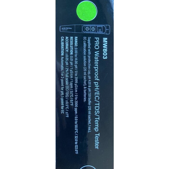 Milwaukee Milwaukee MW803 pH/EC/TDS/Temp combo meter