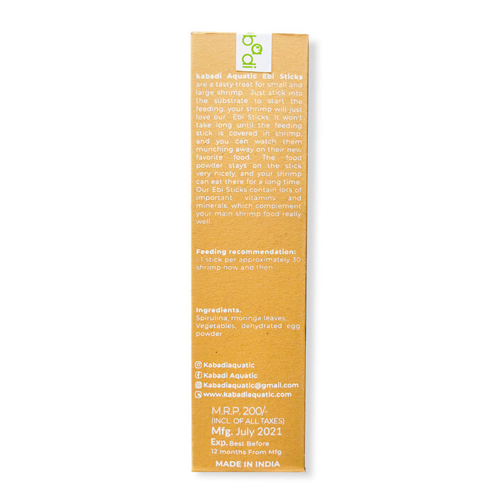 Kabadi aquatic Kabadi Ebi Sticks Spirulina