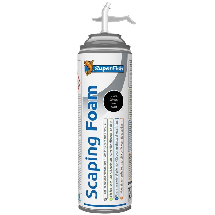 SuperFish SuperFish Scaping Foam 375ml - Zwart Aquarium Purschuim