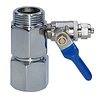 Onlineaquarium spullen Metal tap connector with ball valve