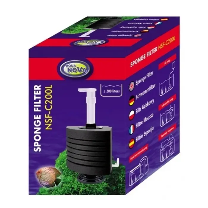 Aqua Nova Aqua Nova Eck Schwammfilter bis 200L
