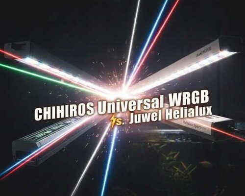 Chihiros Universal WRGB vs. Juwel Helialux LED voor Juwel Aquaria