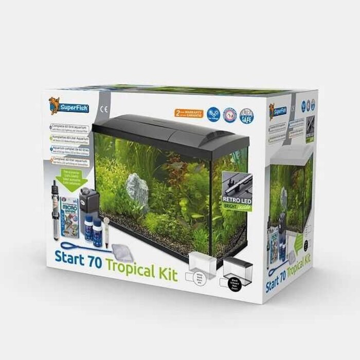 SuperFish SuperFish Start 70 Tropical Kit Zwart