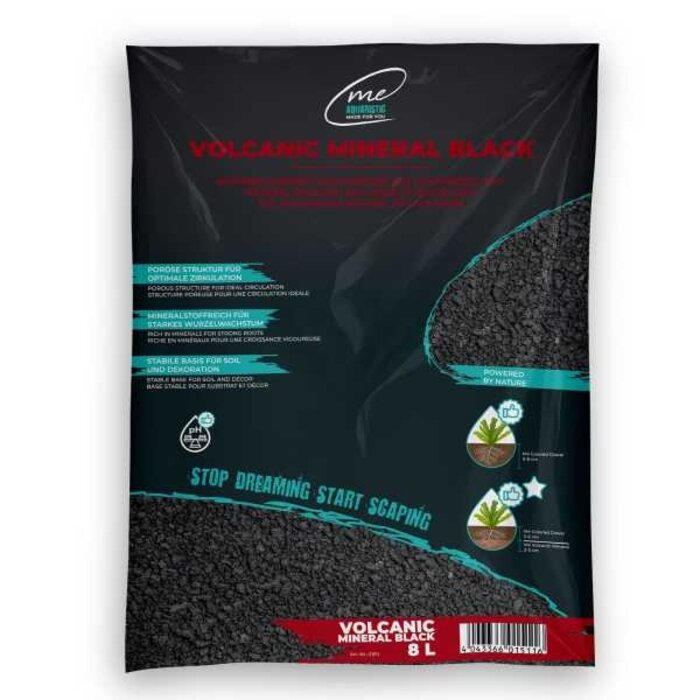 Me Aquaristic Me Aqua Volcanic Mineral Black
