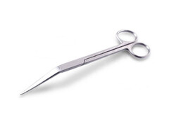 Onlineaquarium spullen Stainless steel curved plant scissors