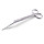 Stainless steel curved plant scissors
