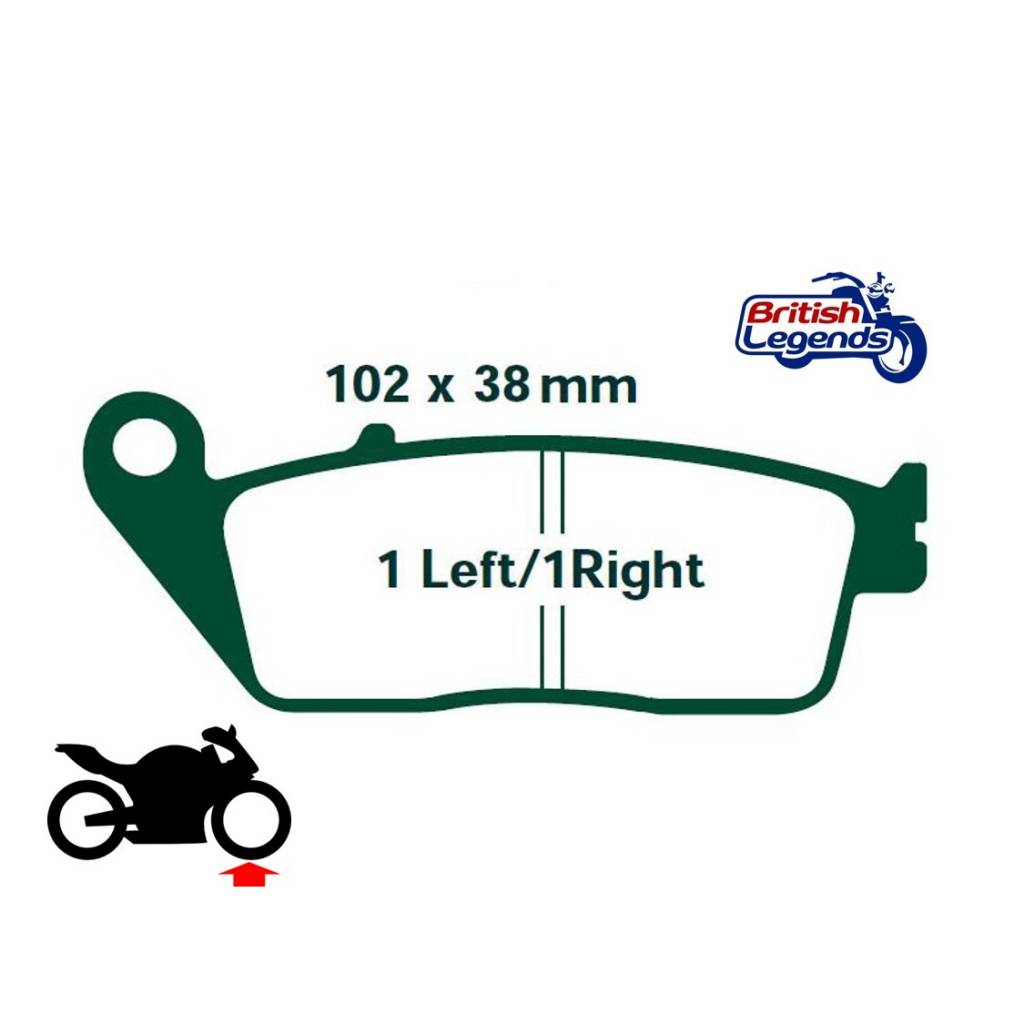 Plaquettes Sintérisées "HH" Triumph Street Twin