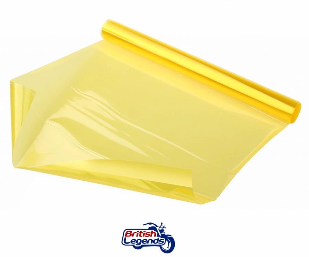 High-Resistance Yellow Headlight Film for a Retro Look
