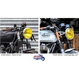 High-Resistance Yellow Headlight Film for a Retro Look