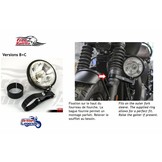 Phare Additionnel Kit Complet pour Triumph Twins